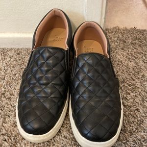 Black slip on shoes